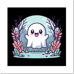 Happy Ghost Posters and Art